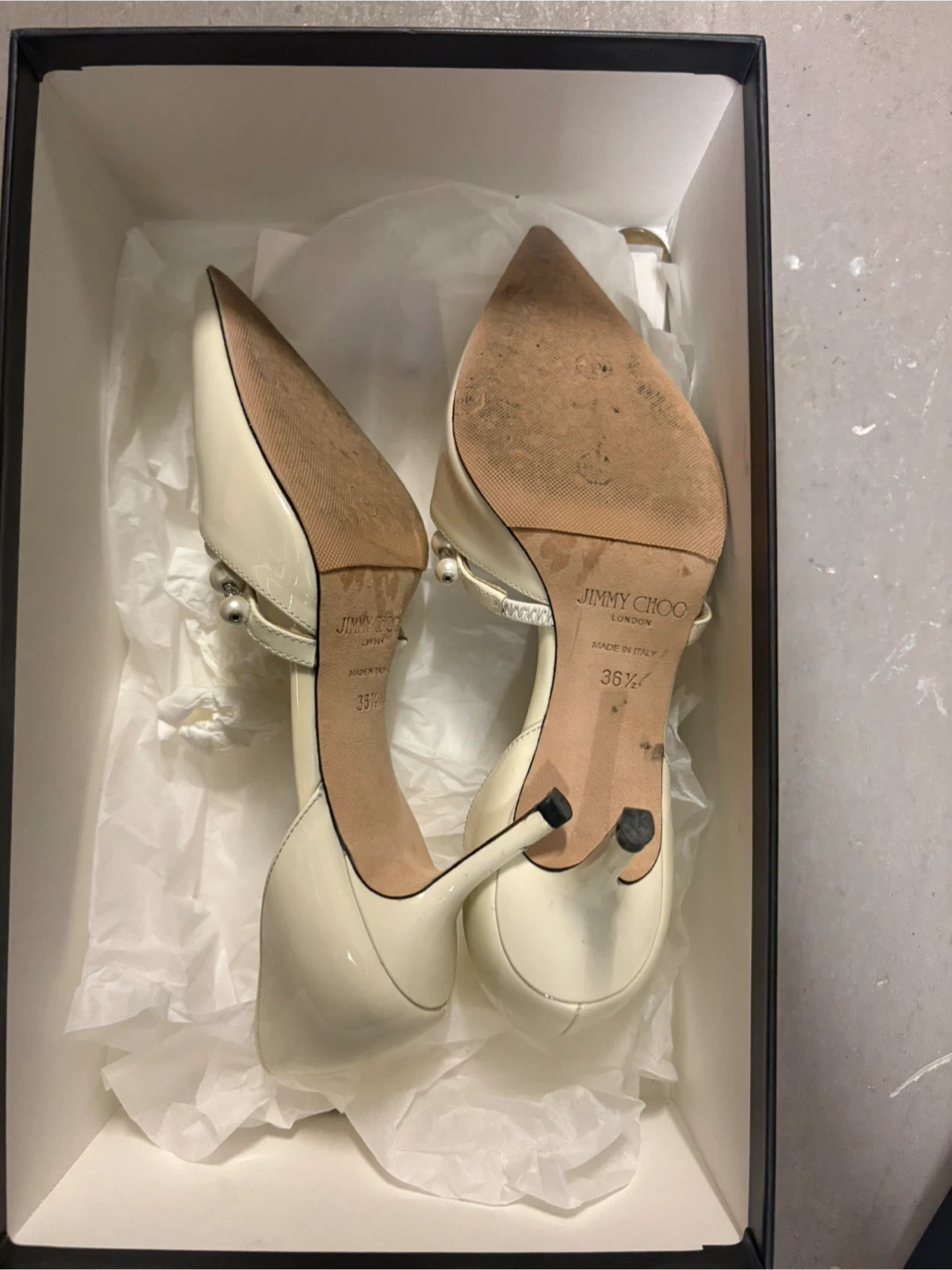 Jimmy Choo Pearl Heels Size 36.5
