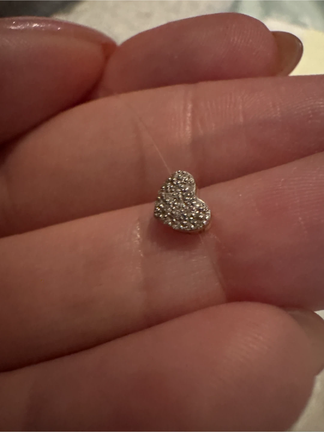 14K (585) Gold Diamond Heart Pendant