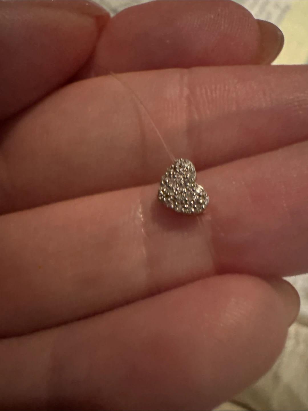 14K (585) Gold Diamond Heart Pendant - photo 3