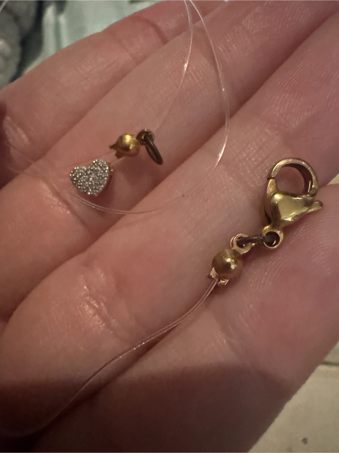 14K (585) Gold Diamond Heart Pendant - photo 4