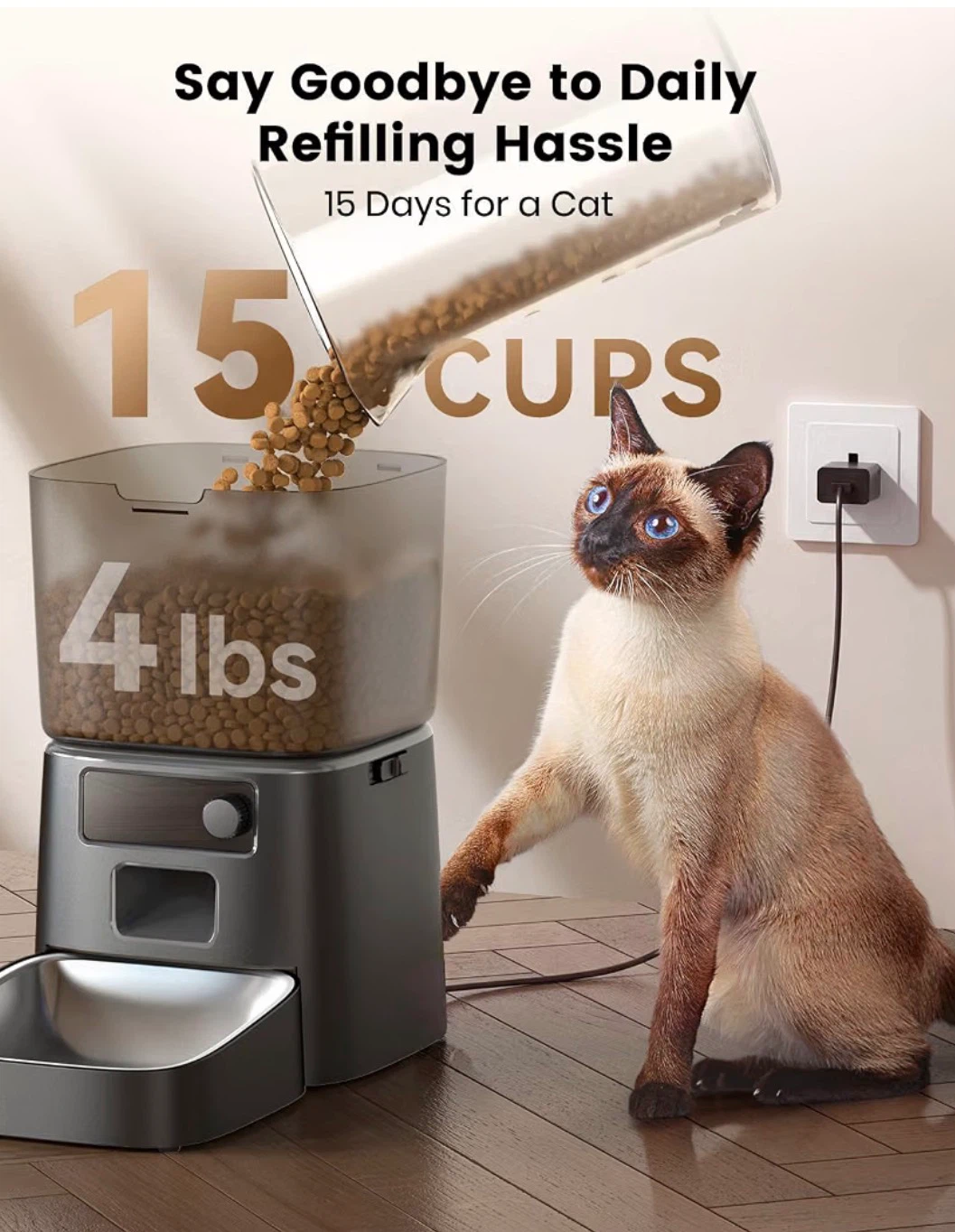 New oneisall PFD-001 Pro Smart Pet Feeder - photo 3