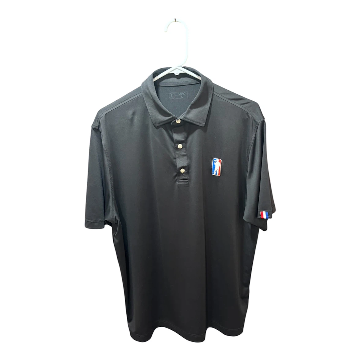 USAG Men's Golf Polo Shirt Black