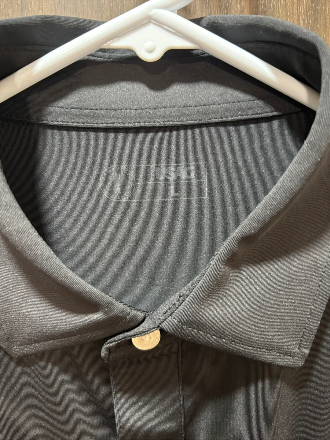 USAG Men's Golf Polo Shirt Black - photo 2