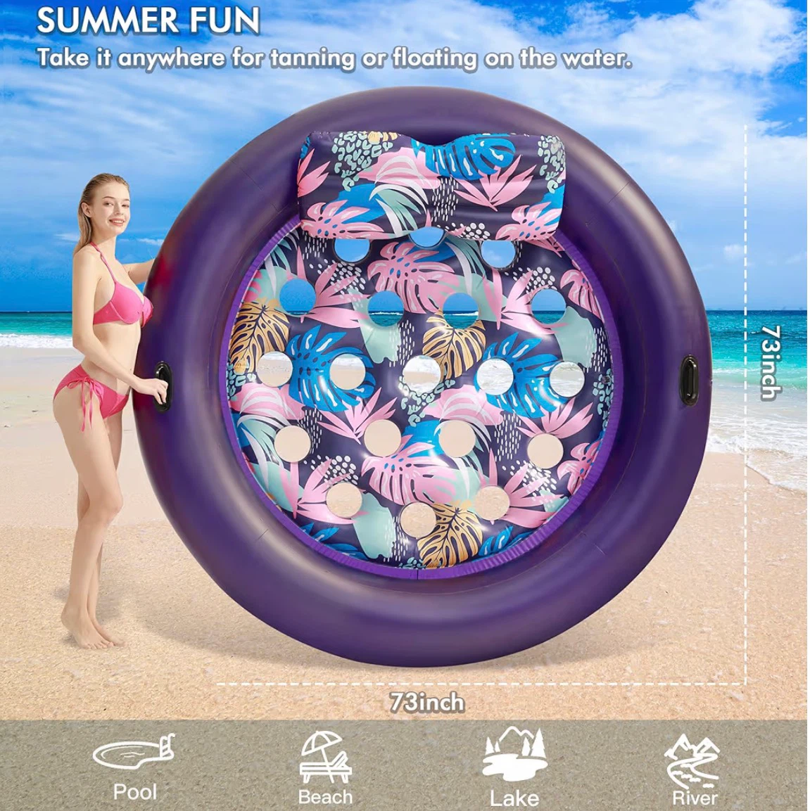 New Inflatable Floating Pool Lounger - photo 3