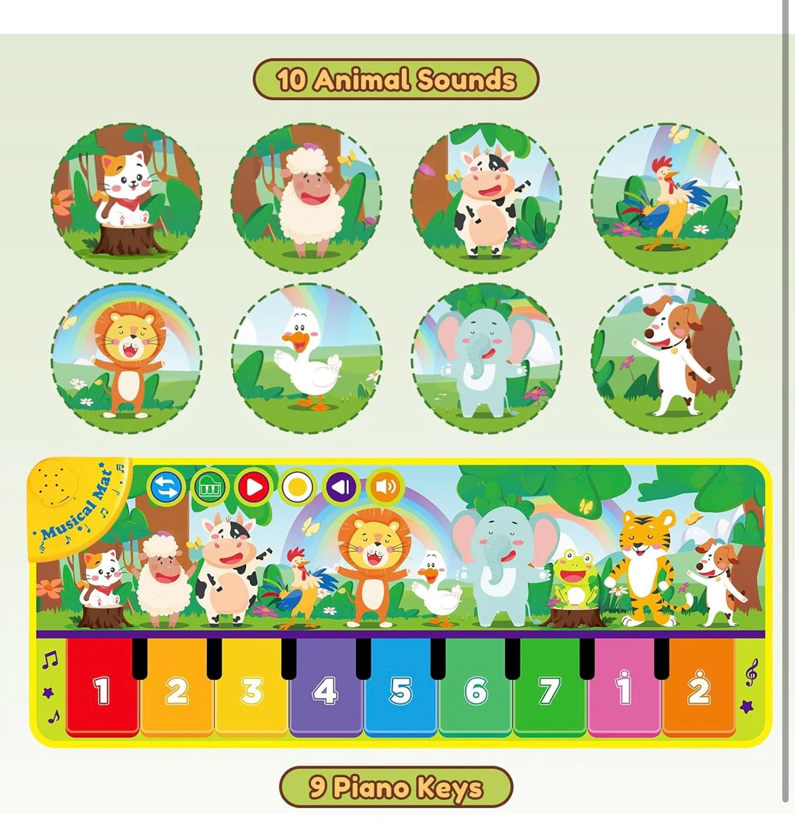 Kids Musical Piano Play Mat - photo 4