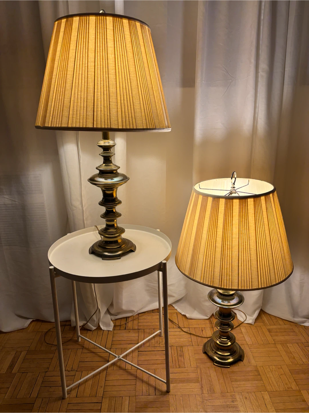 Set of two vintage  table lamps