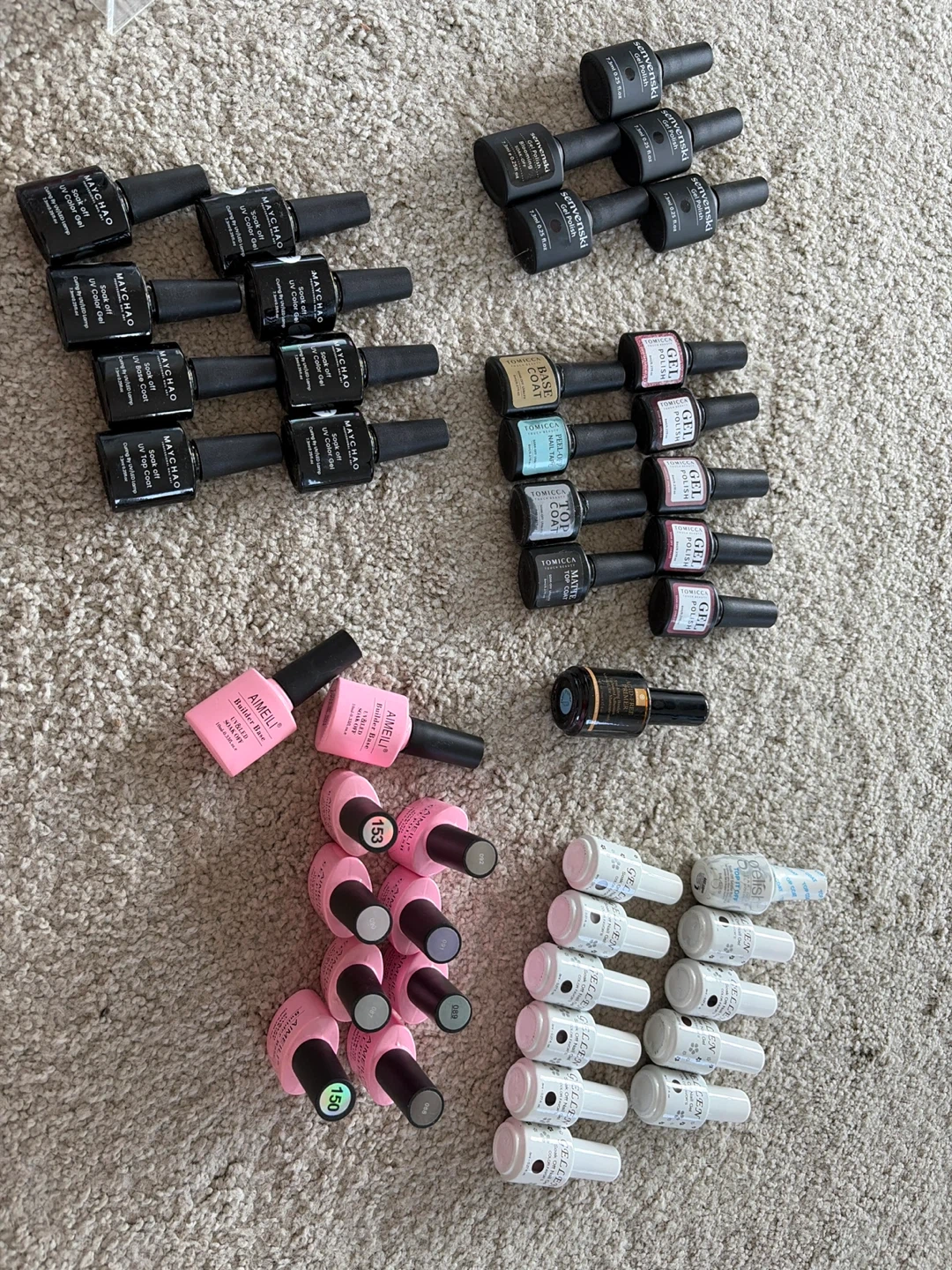 Large Gel Nail Polish Collection