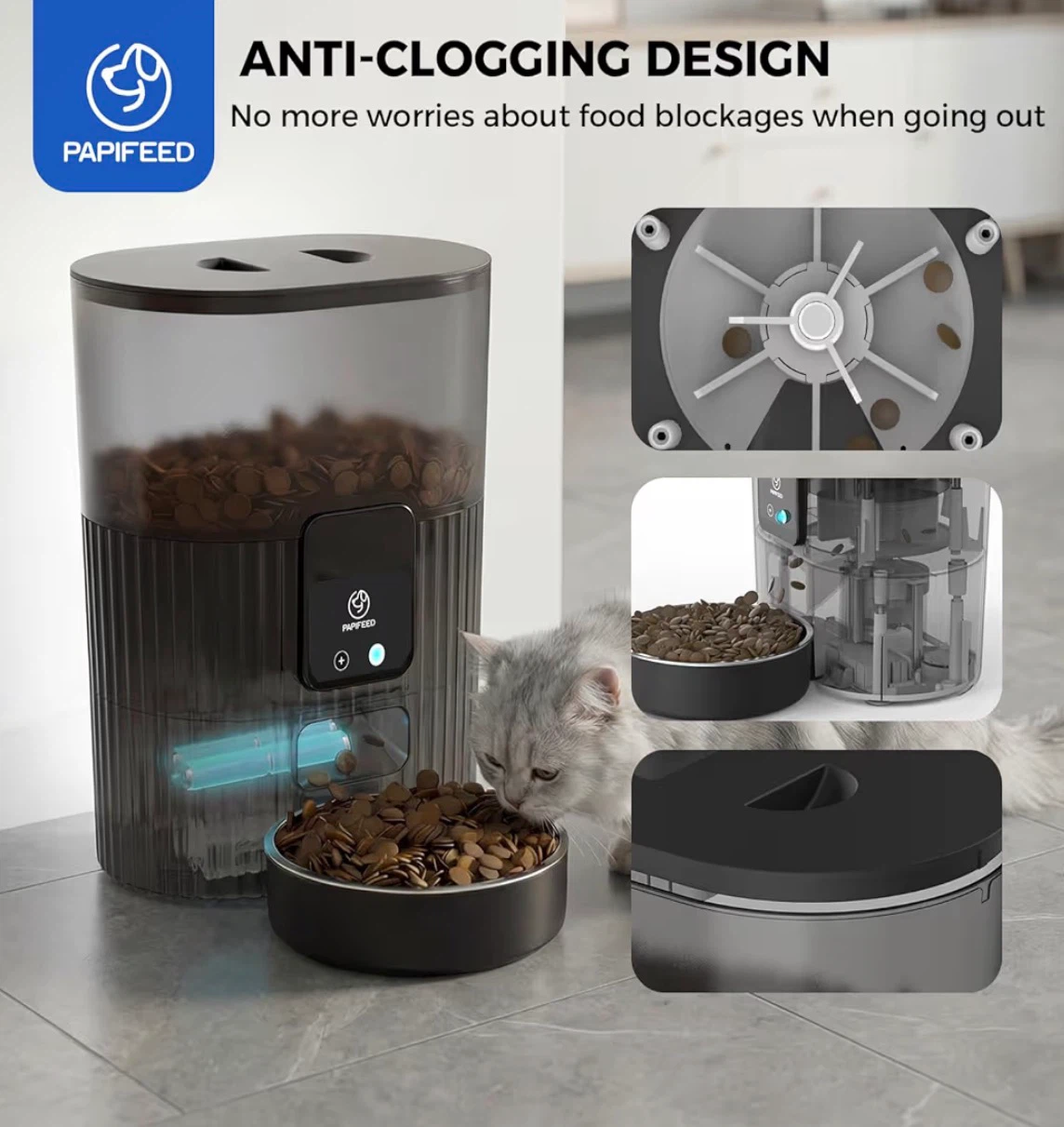 Papifeed 3L Automatic Smart Pet Feeder - photo 4