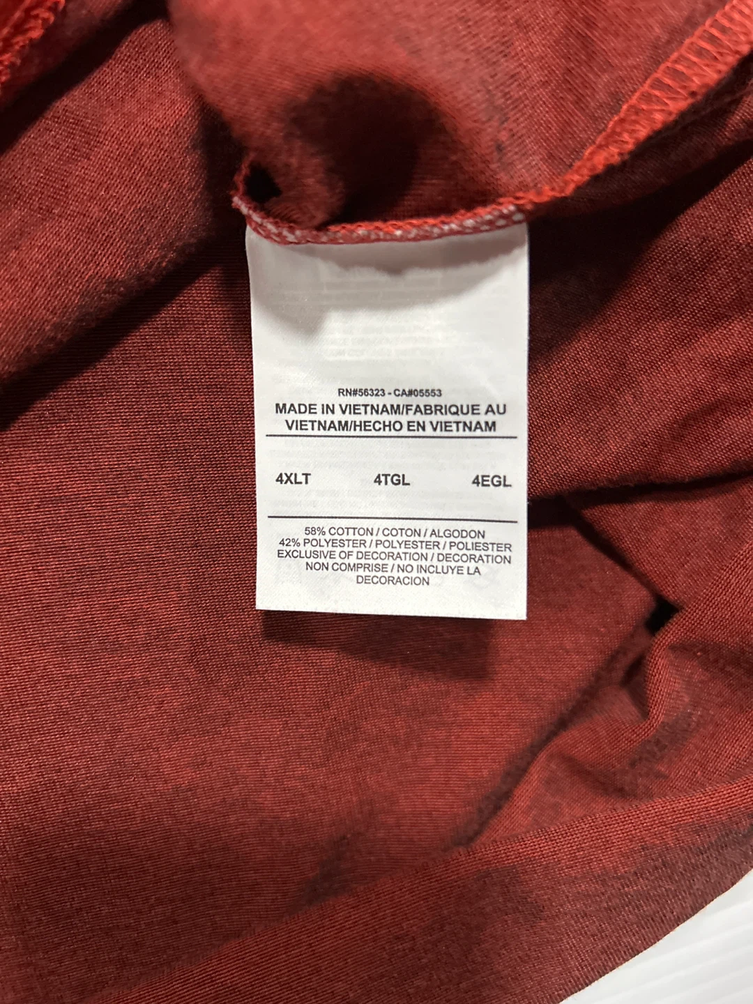 Nike Dri-FIT Orange T-Shirt 4XLT - photo 5