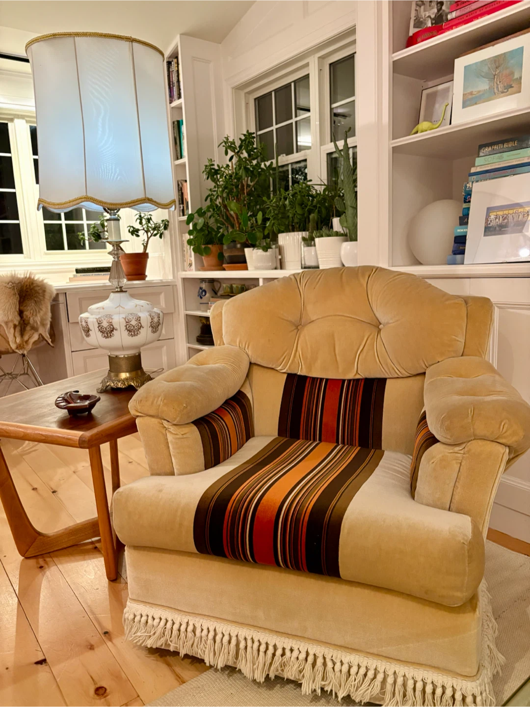 Set of two Vintage Striped Accent Chair - photo 2