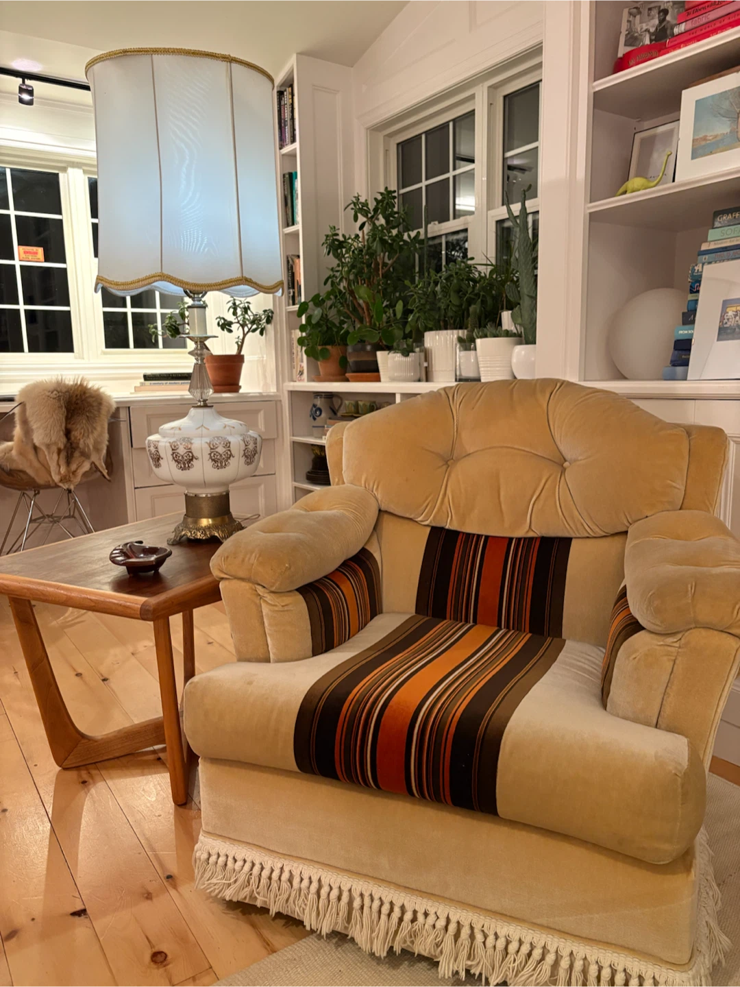 Set of two Vintage Striped Accent Chair - photo 3
