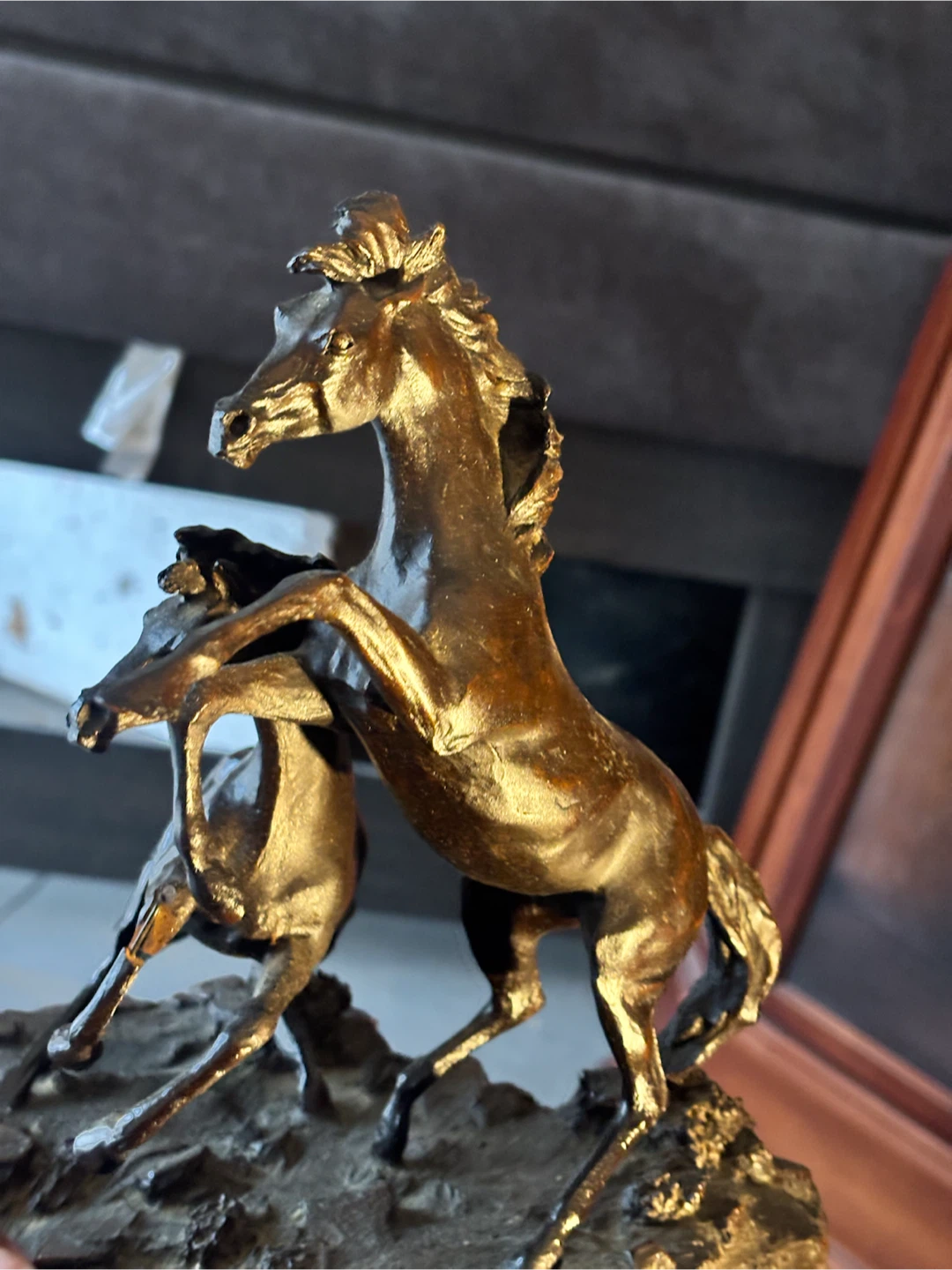 Vintage Bronze Horse Statue