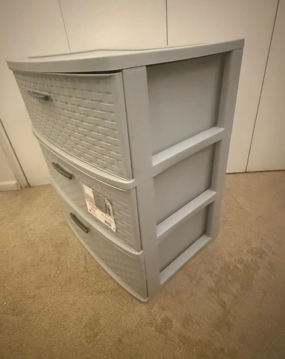 Sterilite Wide 3 Drawer Storage Tower