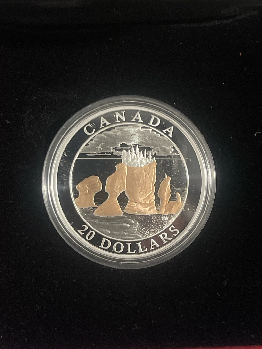 2004 $20 Fine Silver Coin - Natural Wonders - The Hopewell Rocks