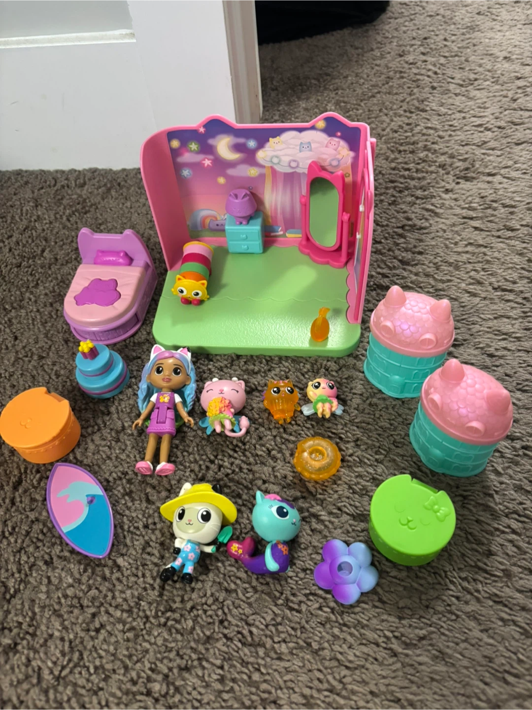 Large Collection of Miniature Toy Figures and Furniture