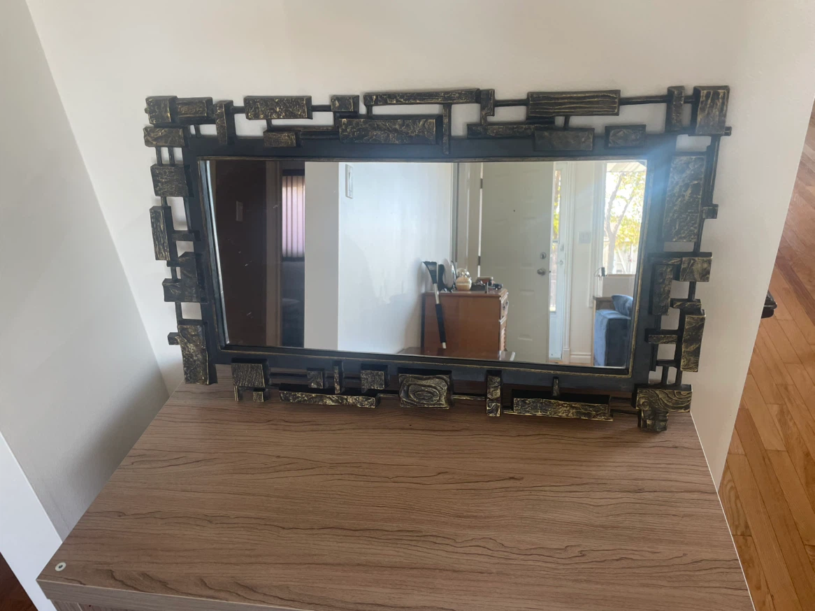 Vintage MCM Style Decorative Wall Mirror