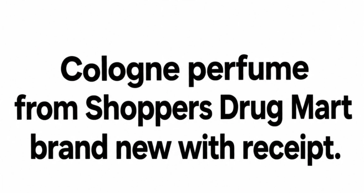 Brand New Cologne Perfume from Shoppers Drug Mart