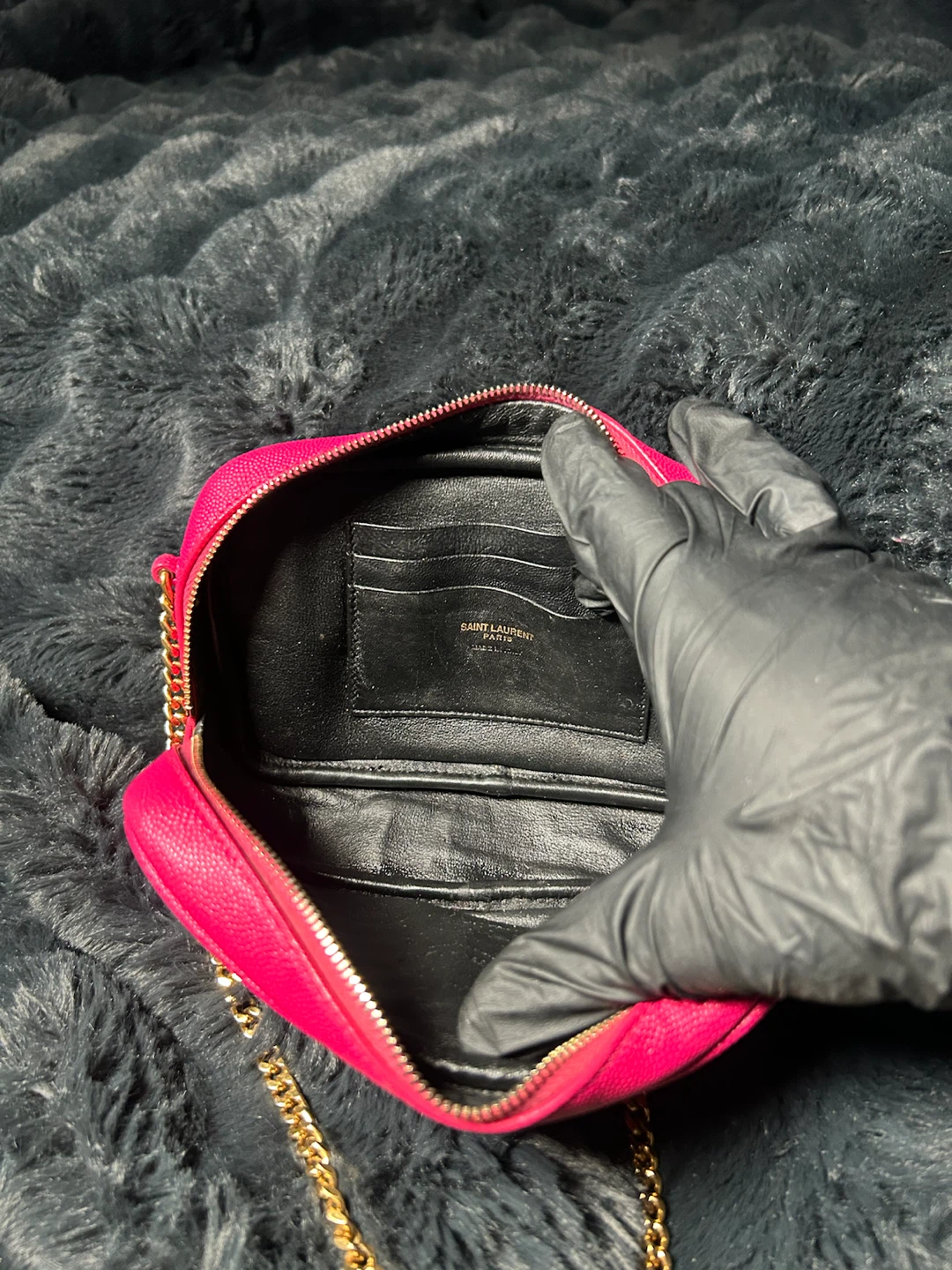 Saint Laurent Lou Camera Bag - Fuchsia - photo 5