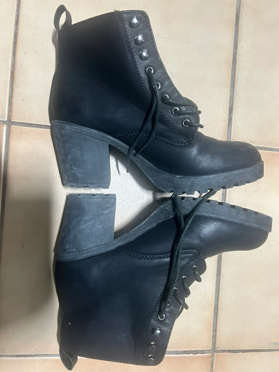 Call It Spring Black Lace-Up Boots - photo 2