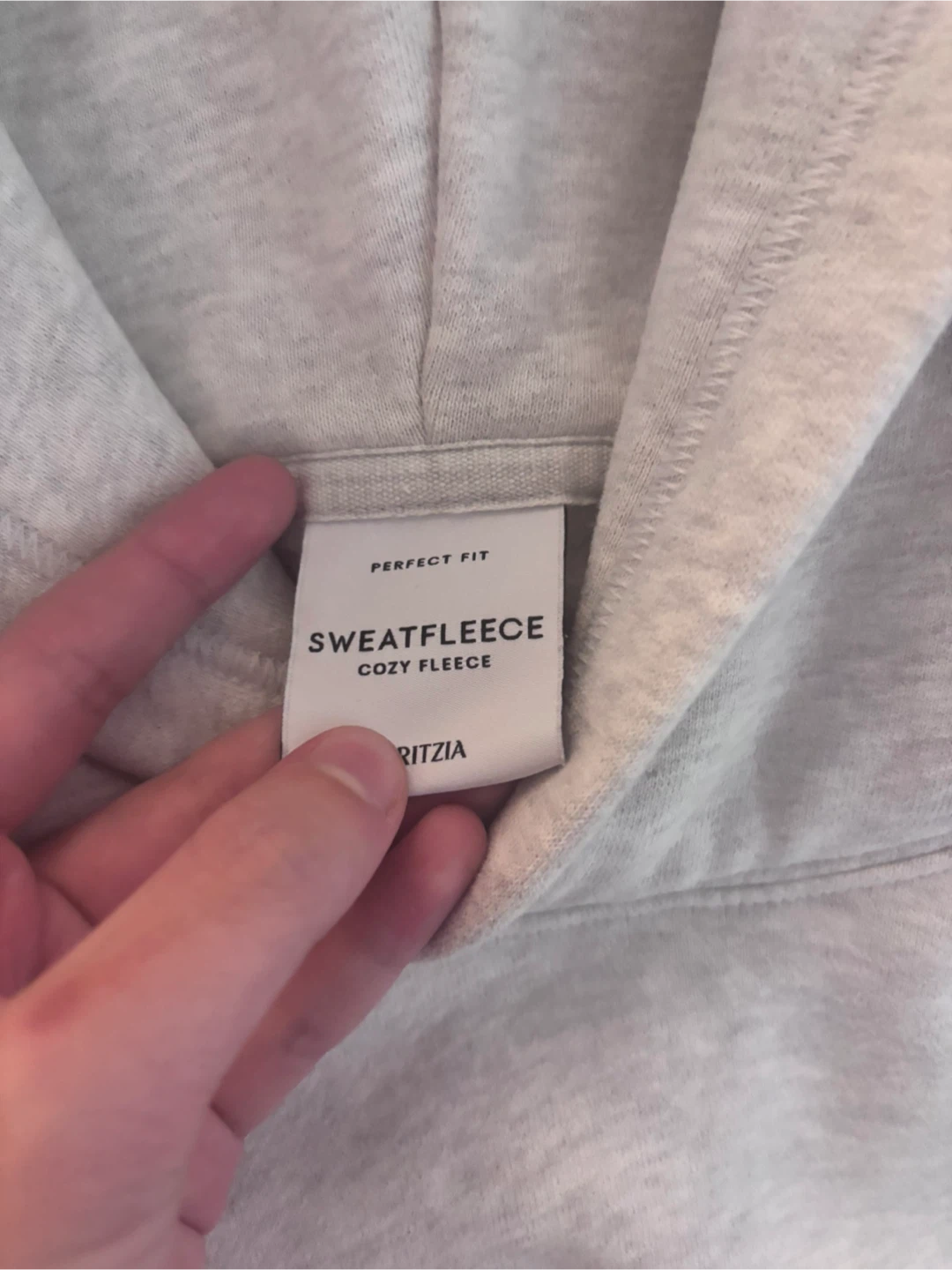 Aritzia Sweatfleece Hoodie Perfect Fir Light Grey - photo 2