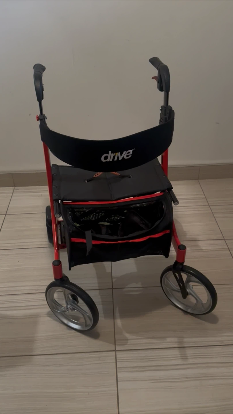 Drive Nitro Red Rollator Walker