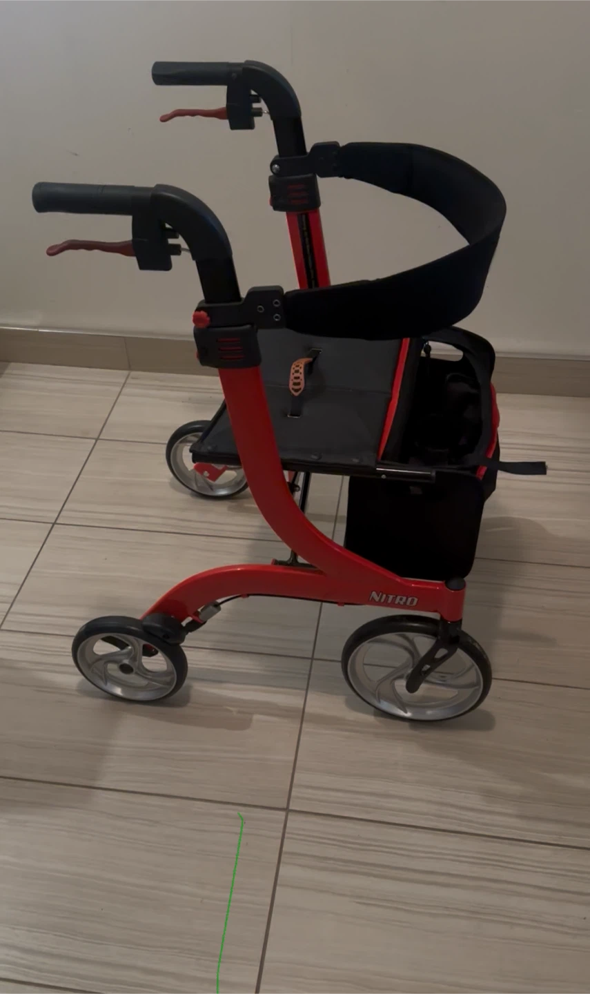 Drive Nitro Red Rollator Walker - photo 2