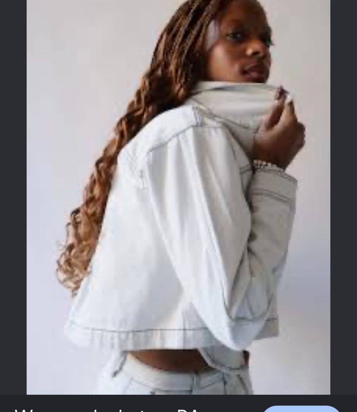 white button-up jacket with contrast stitching - photo 4