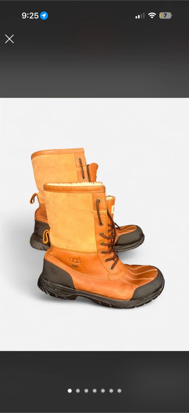 UGG Leather and Suede Winter Boots