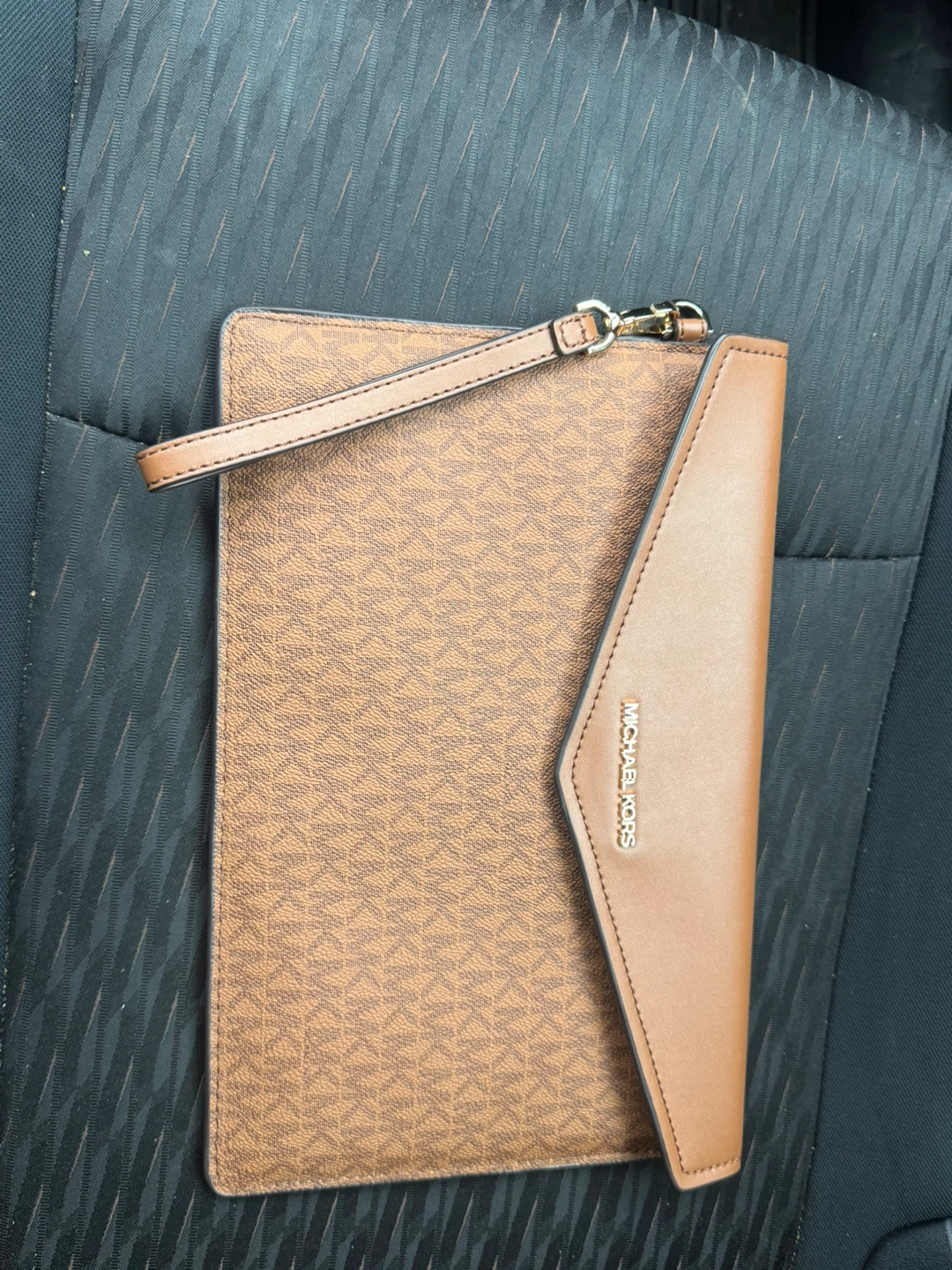 Michael Kors Signature Logo Wristlet