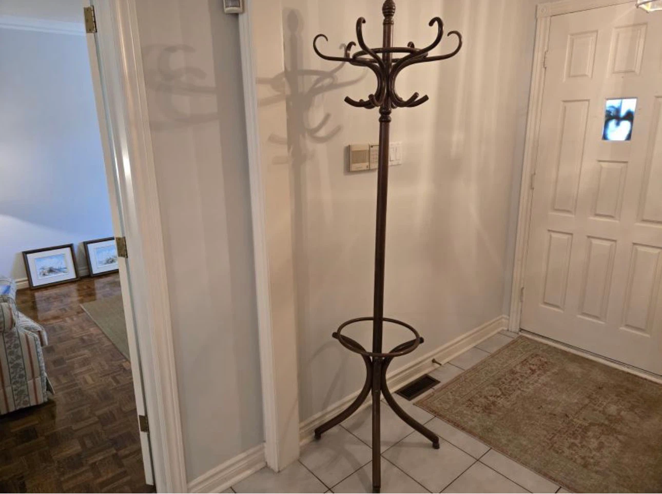 Vintage Wooden Coat Rack - photo 2