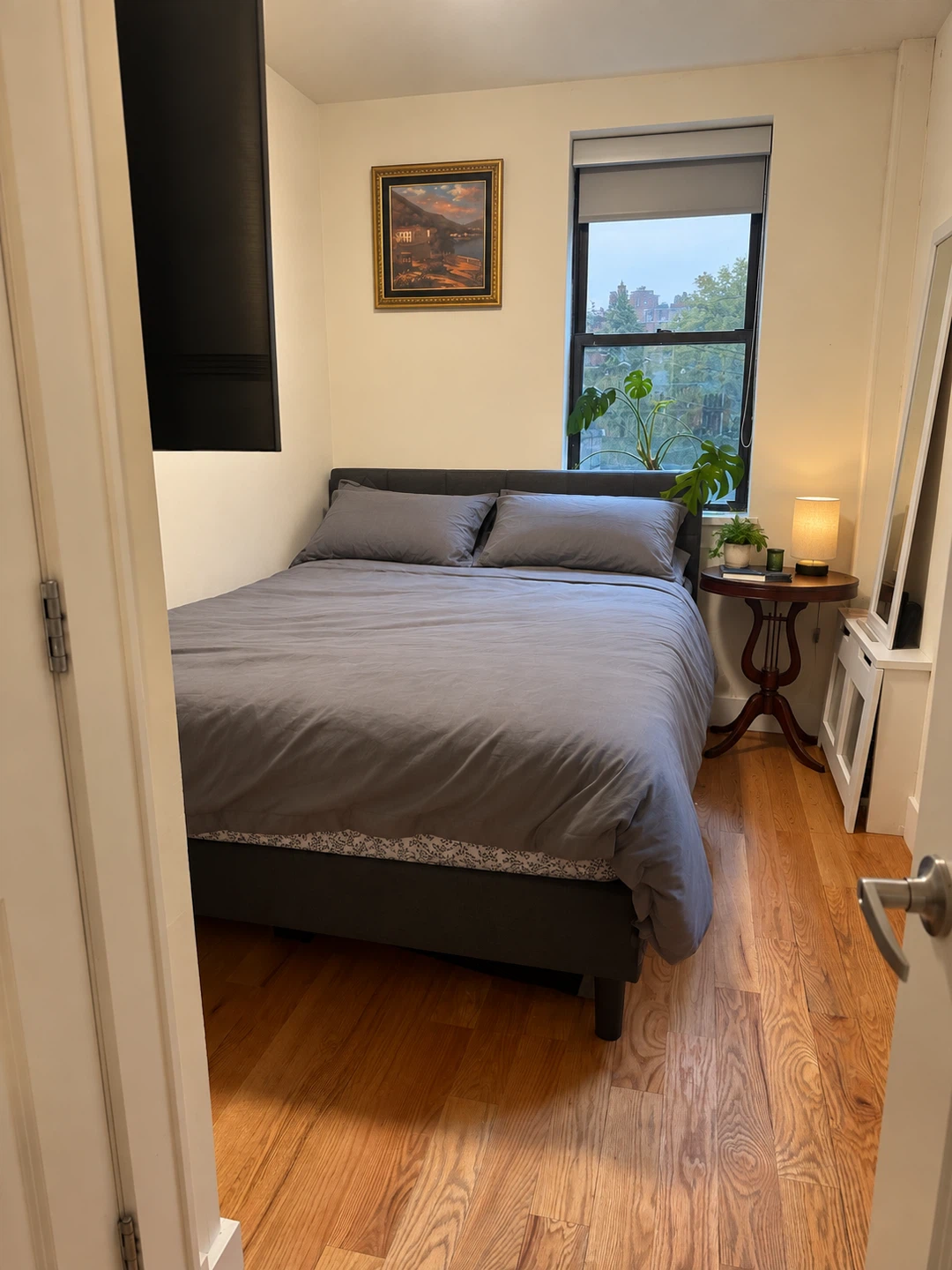 Gray Upholstered Bed Frame - photo 3
