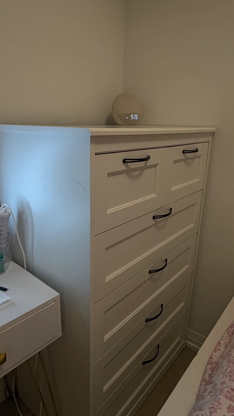 IKEA Hemnes 5-Drawer Chest - White