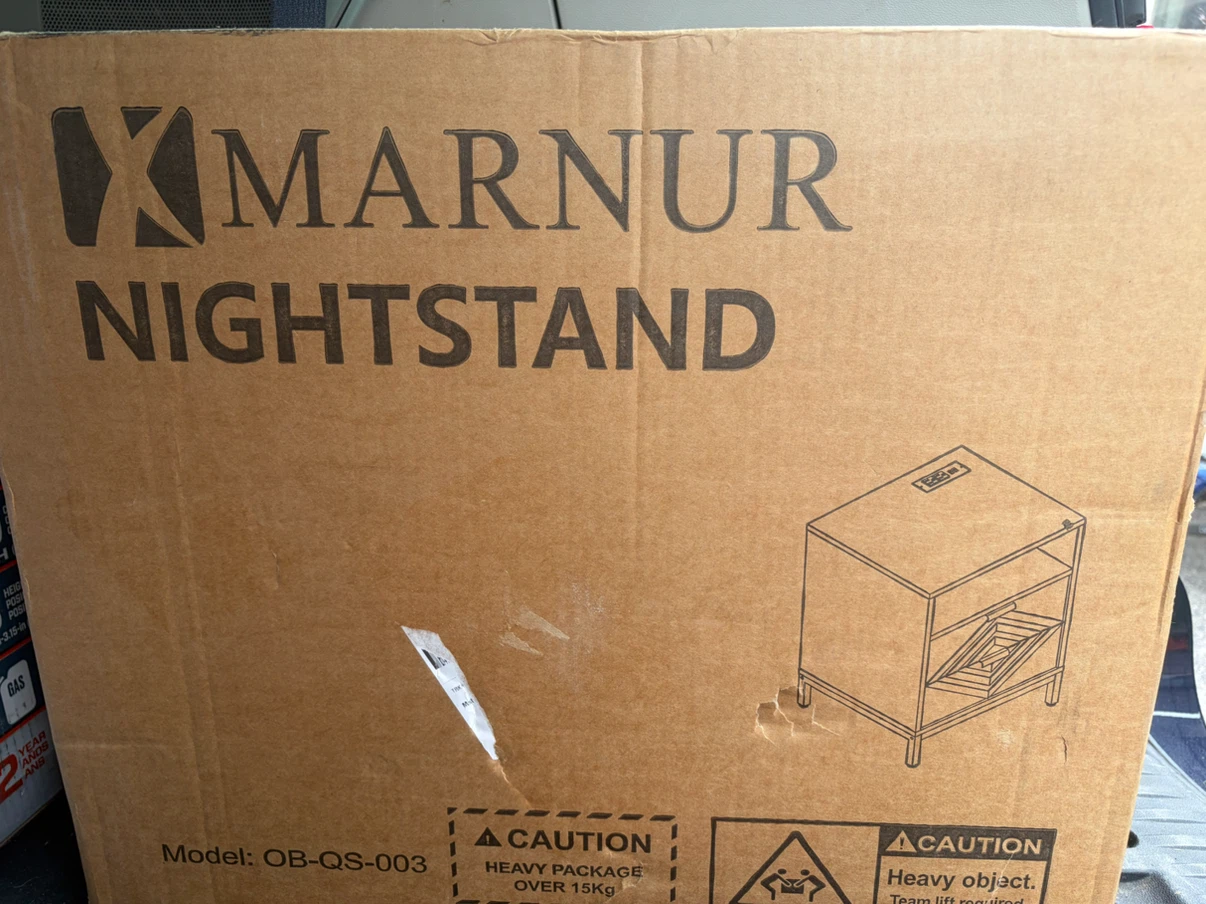 New!!  LED Nightstand with 2 Drawers - photo 3
