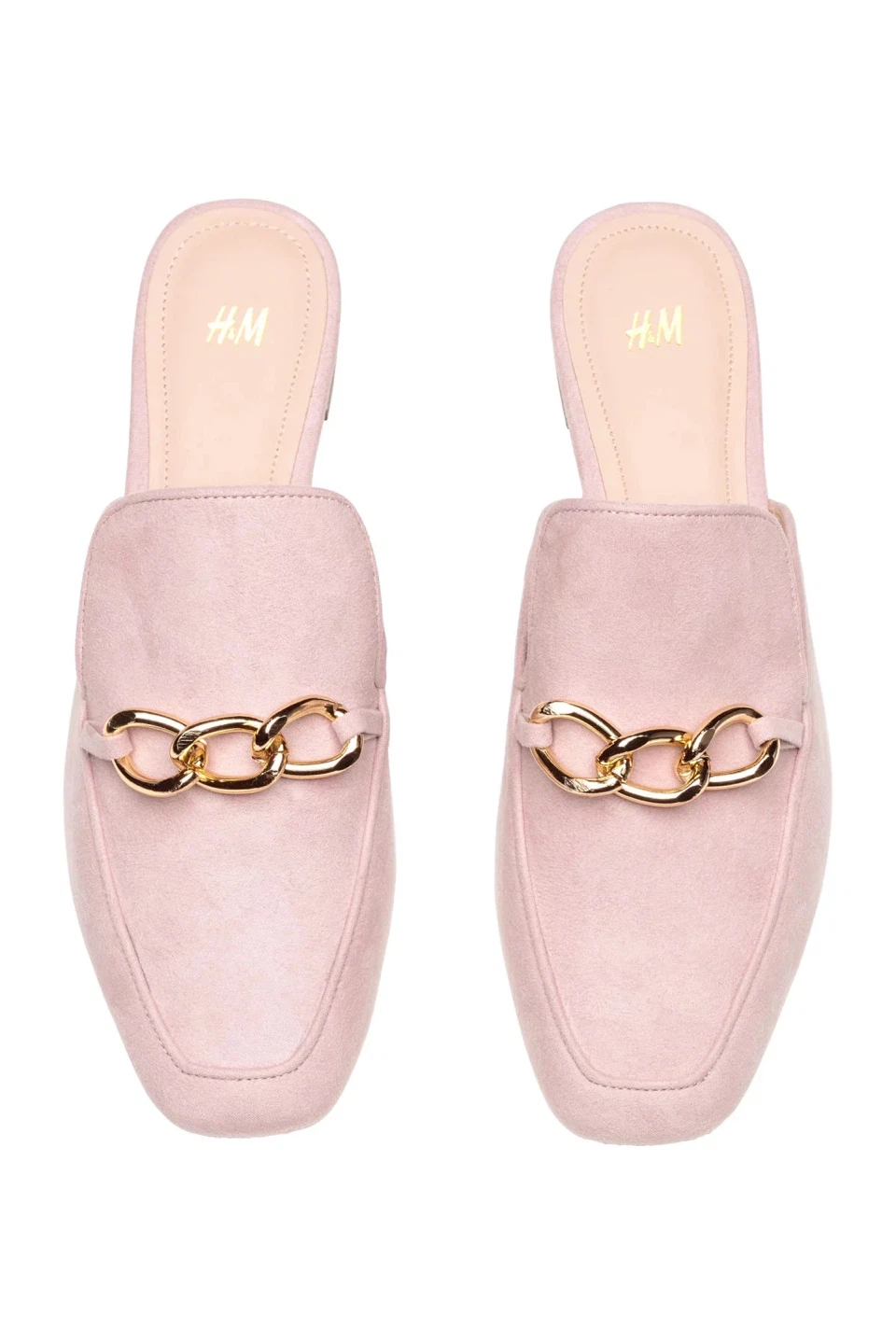 H&M Pink Suede Mules - size 39