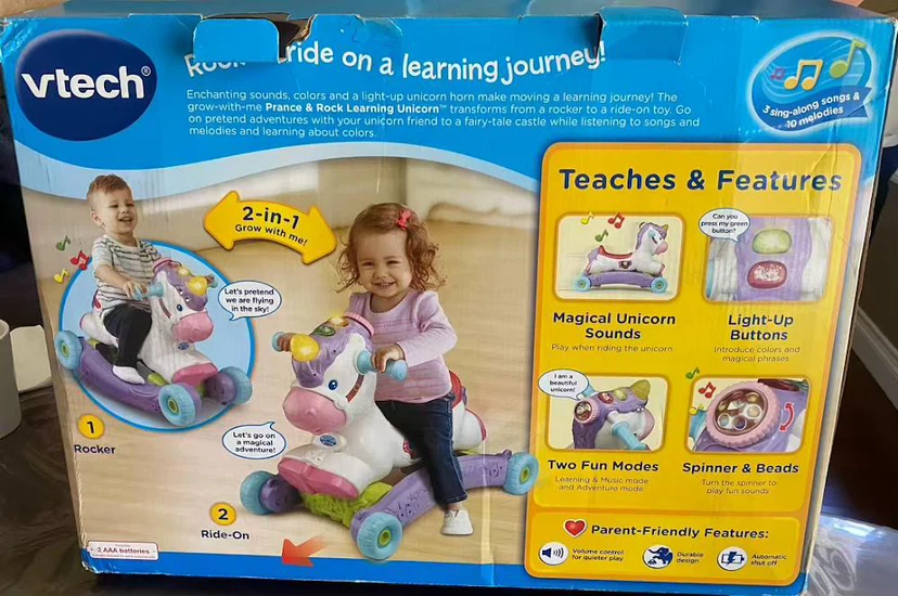 BRAND NEW IN BOX VTech Prance & Rock Learning Unicorn (2-in-1) - photo 3