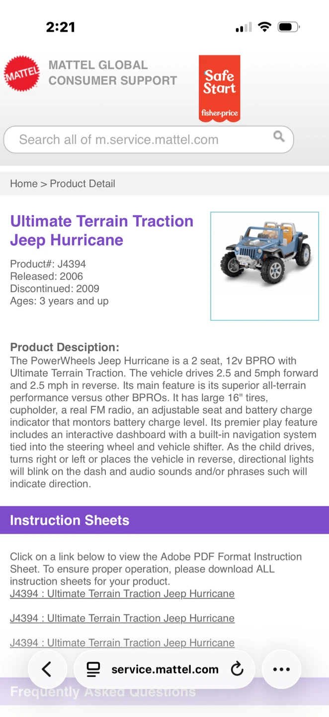 Power Wheels Jeep Hurricane Replacement Tires - photo 3
