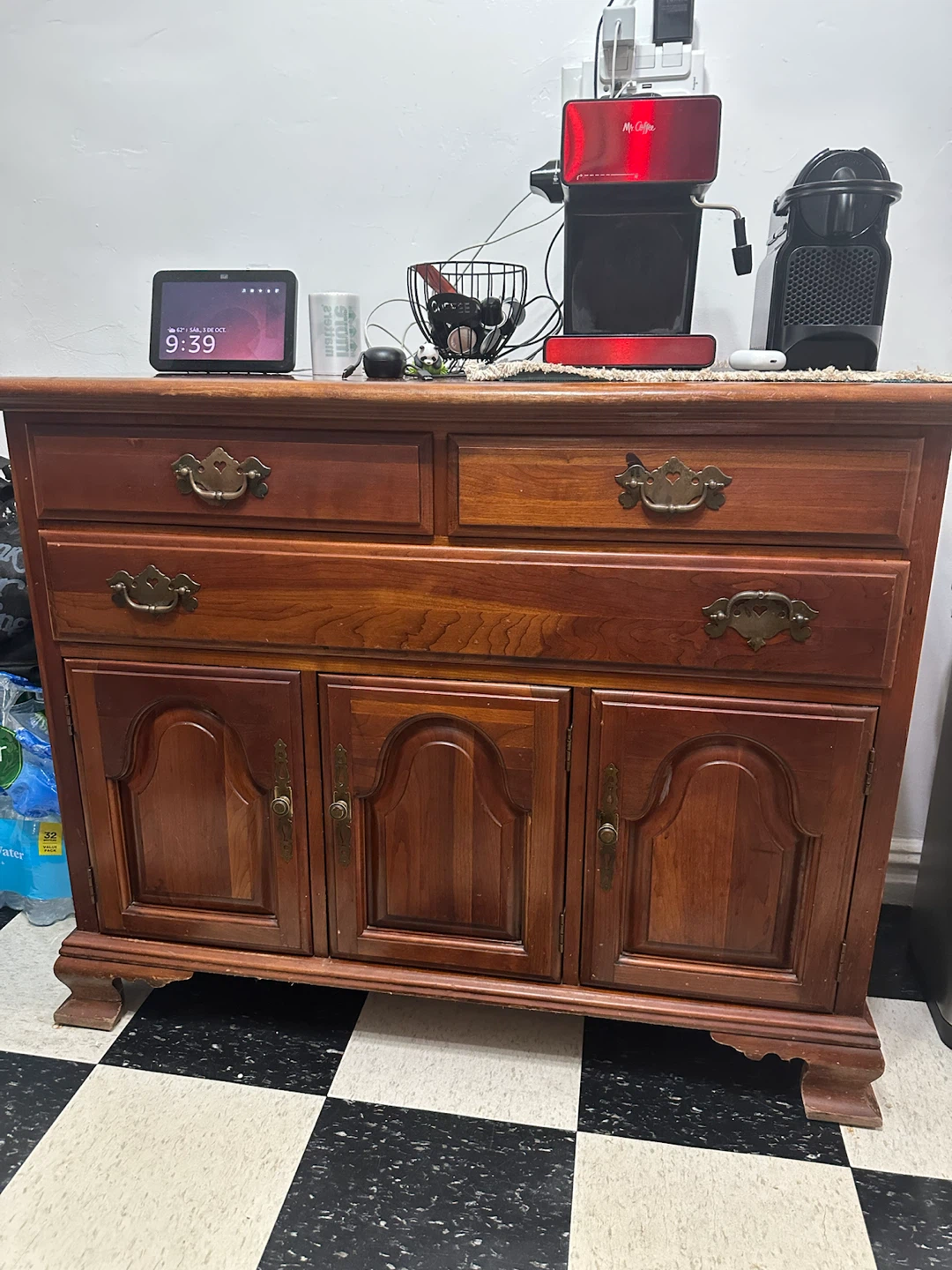 Wooden Buffet Cabinet with Drawers