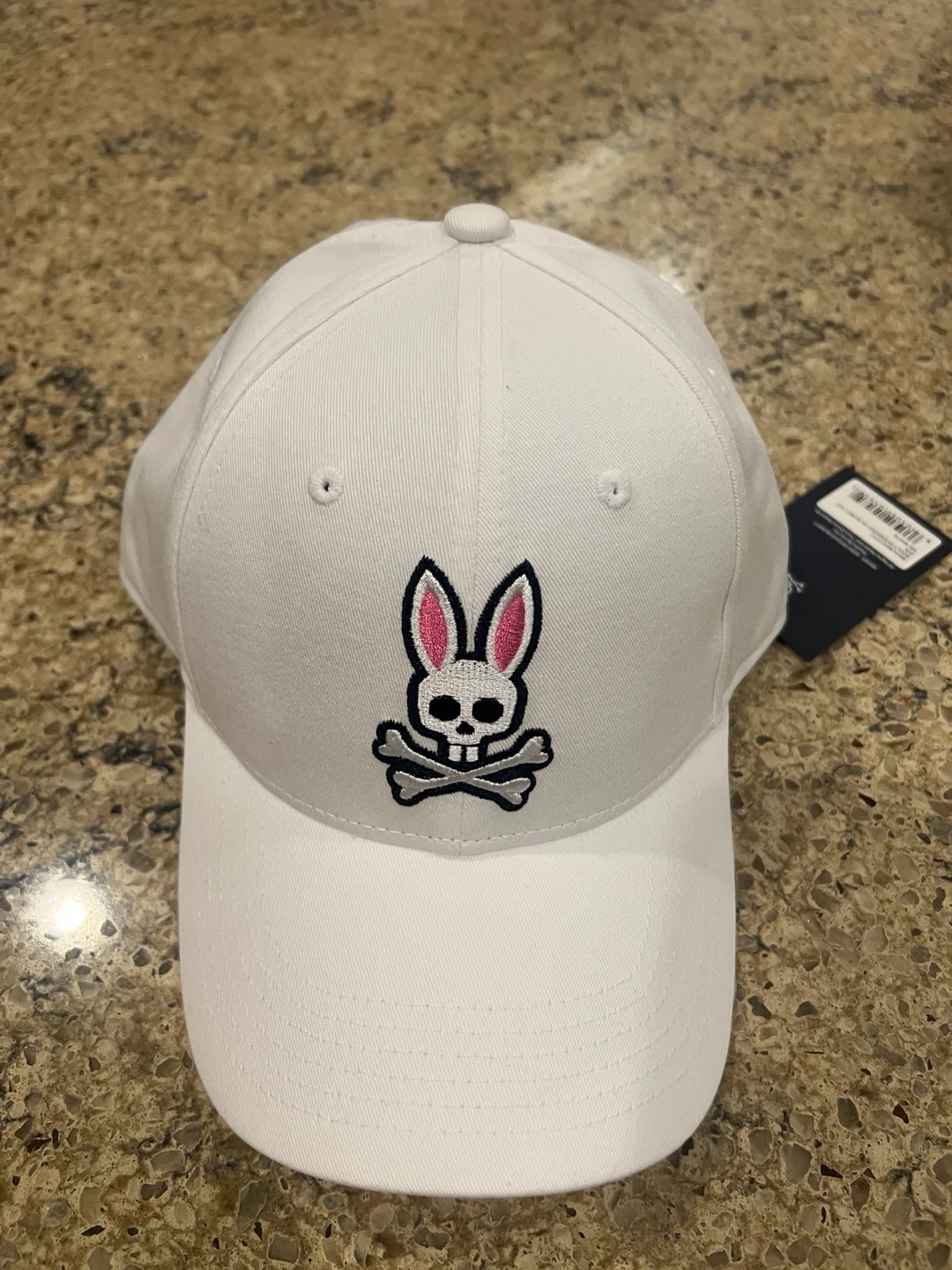 New Psycho Bunny Adult Bunny Hat - White