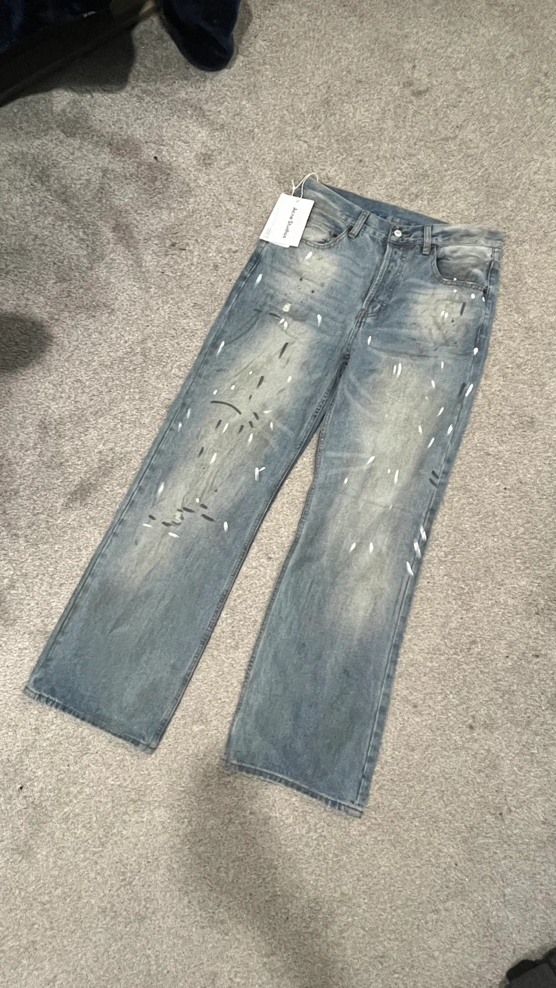 Acne Studios Paint Splatter Jeans
