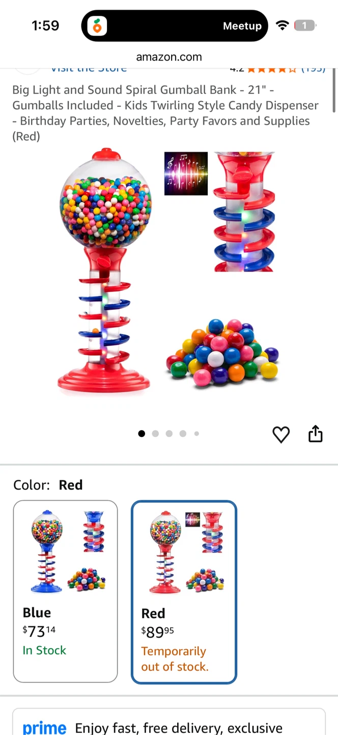 Dubble Bubble Spiral Gumball Machine - photo 3