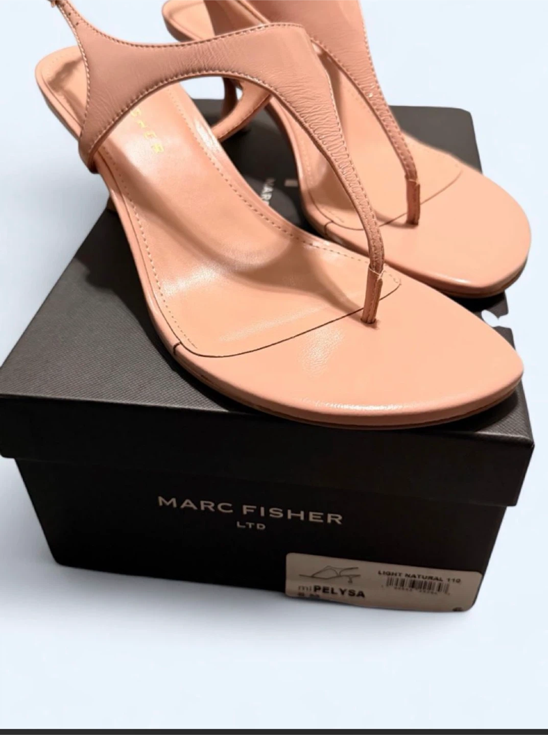 Marc Fisher Pelysa Light Natural Sandals