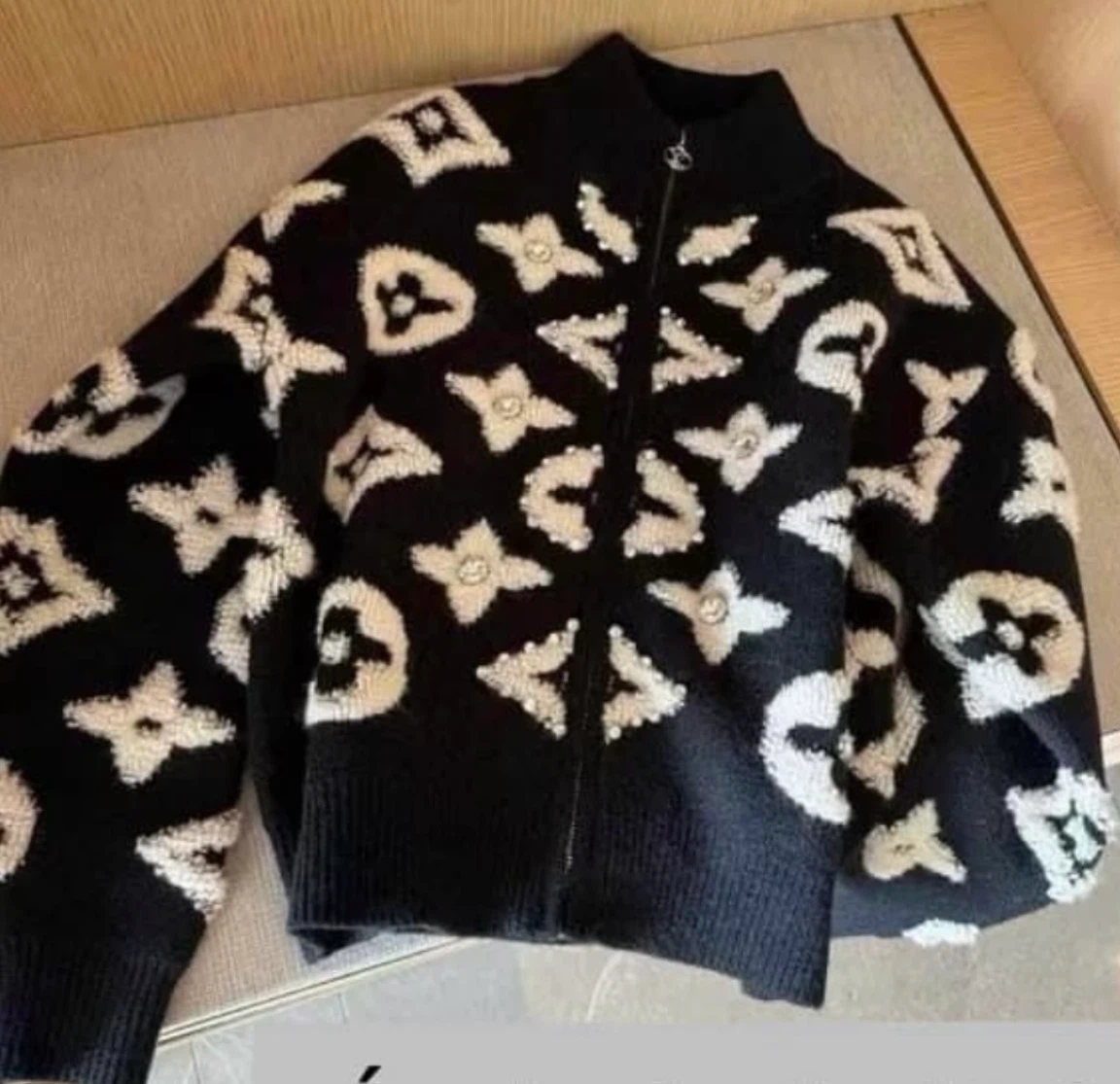 Celine Knit Zip-Up Cardigan) Lv - DR