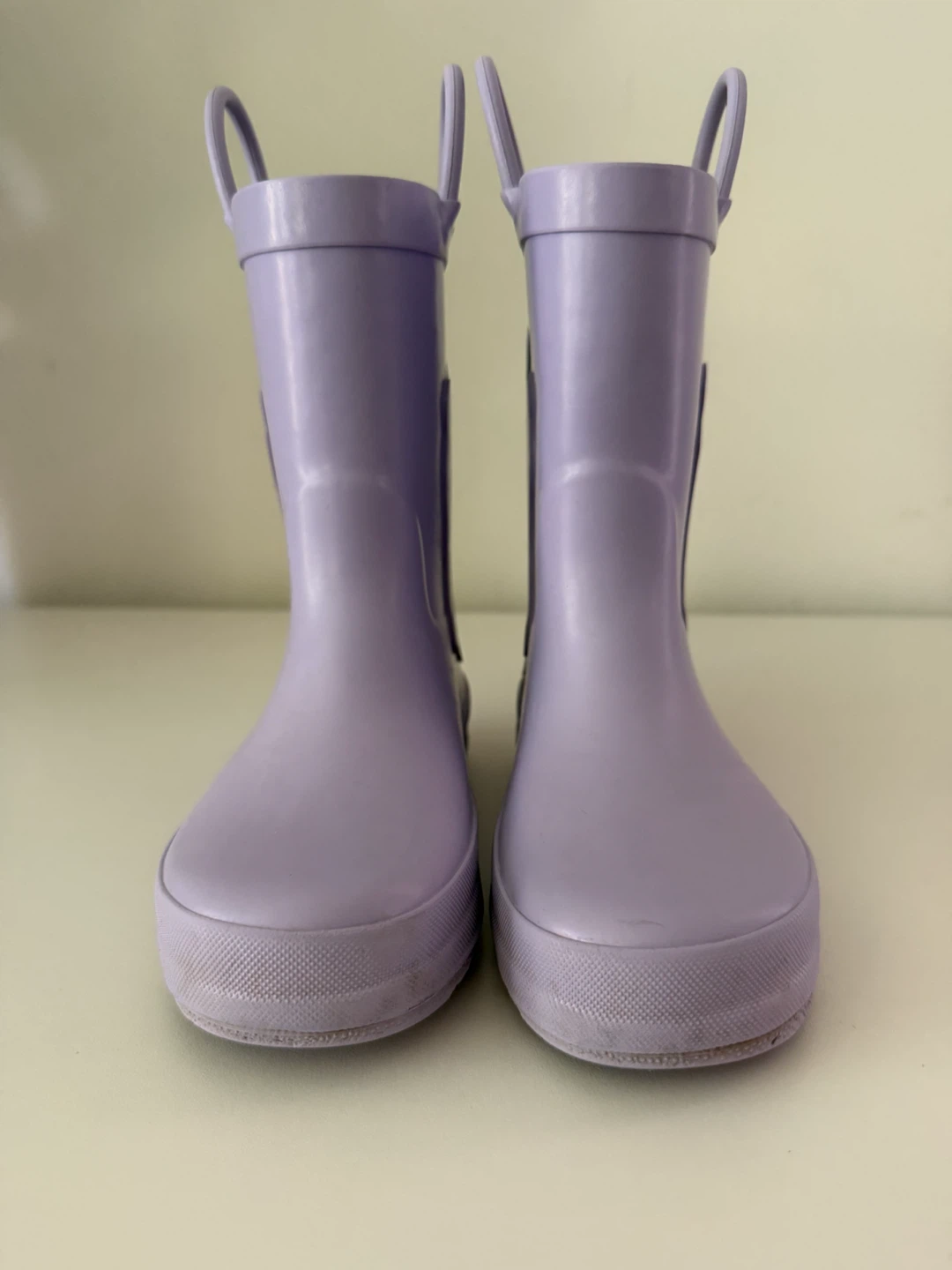 Purple Butterfly Rain Boots Girls Size 9 - photo 3