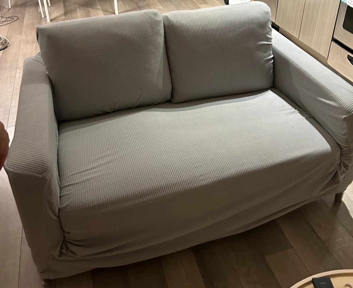 Black Two Seater Leather Couch - Moving Sale! - photo 2