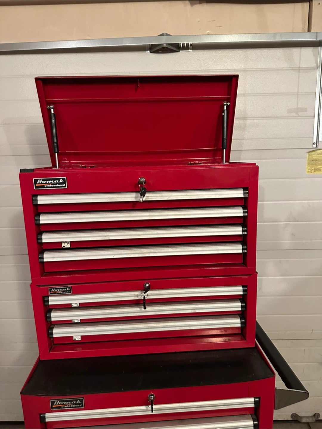 Mechanics 3 Piece 14 Drawer Toolboxes with Keys - photo 2