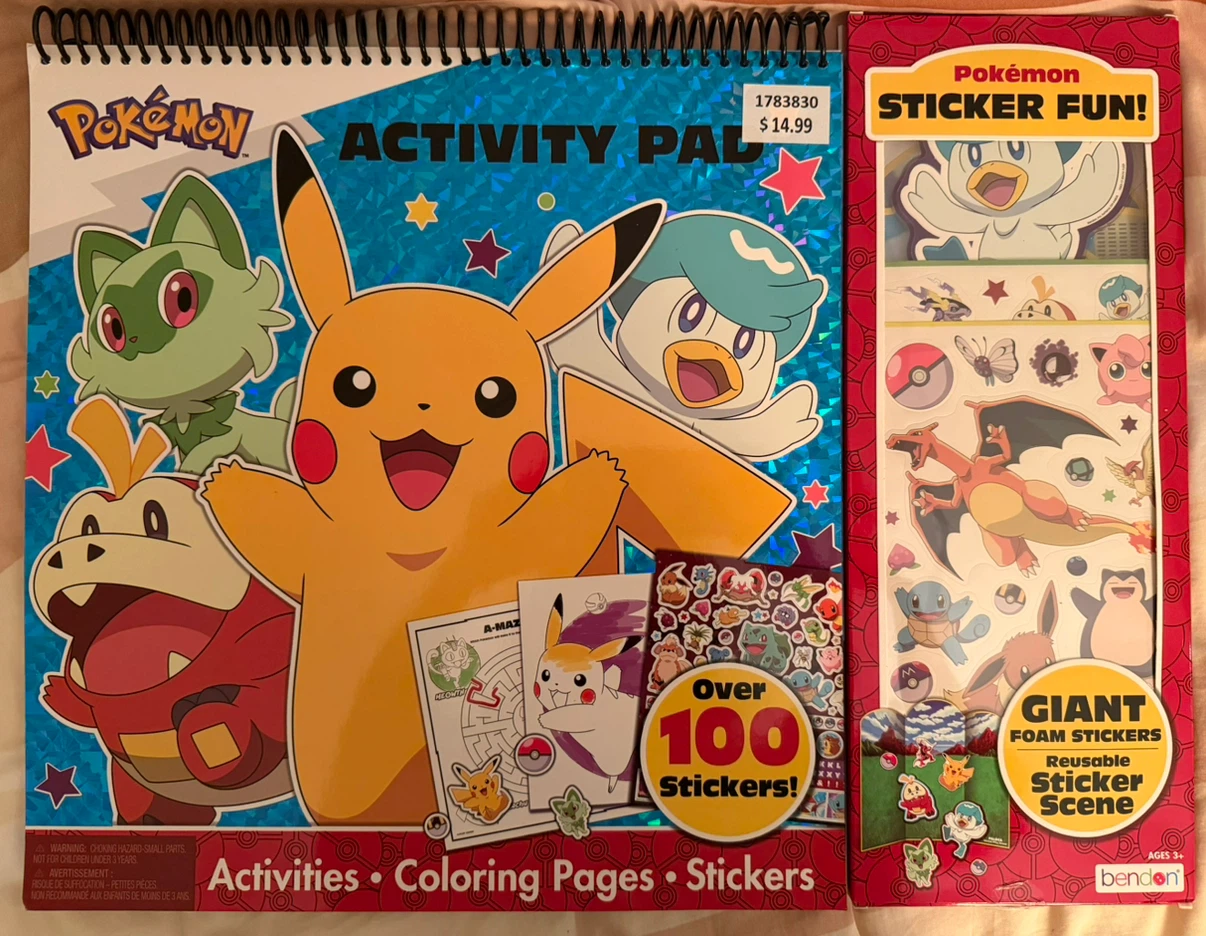 Pokemon Activity Pad and Sticker Fun Set