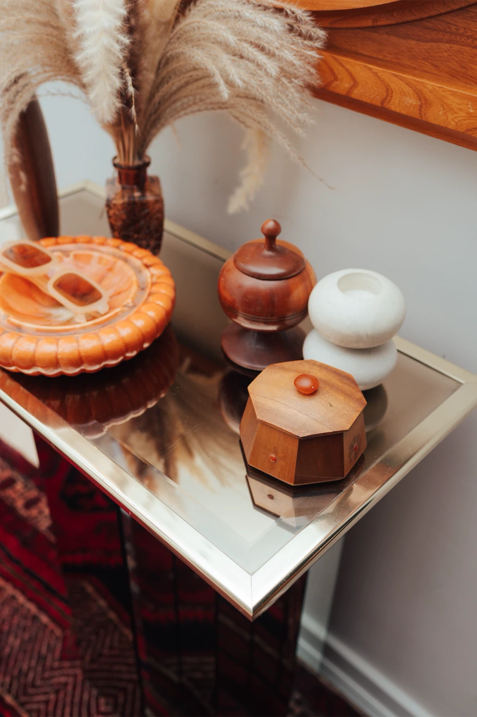 Vintage Orange Ceramic Ashtray / Catchall — 7” - photo 5