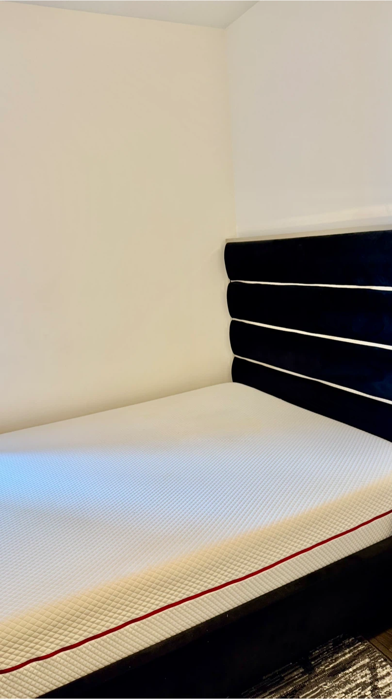 Black Zuma Velvet Upholstered Queen Bed - photo 3