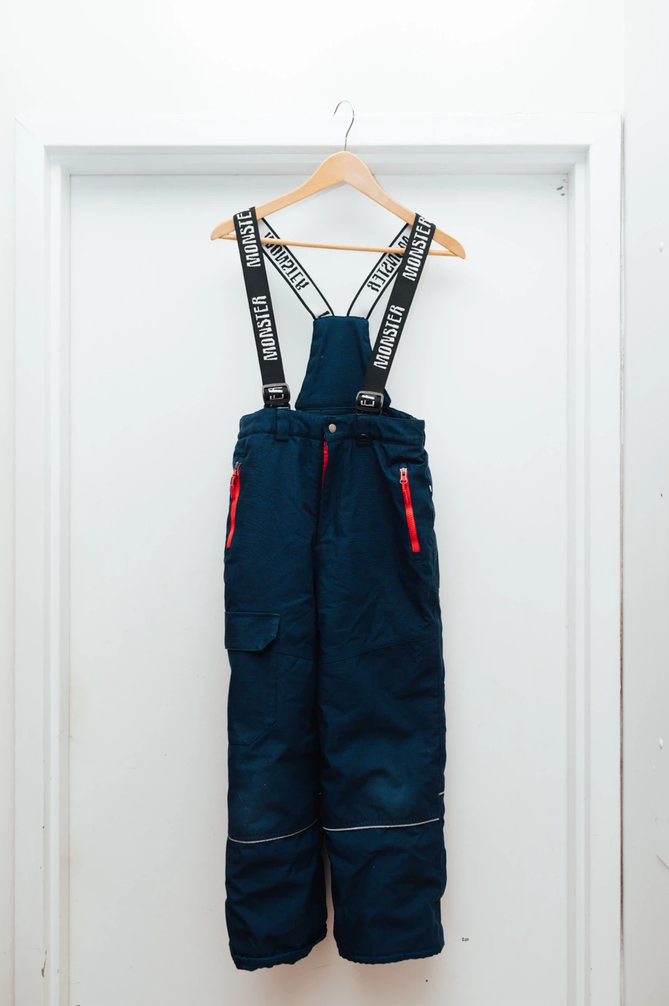 Kids Vintage Modster Snow Pants / Ski Bib – Size 10