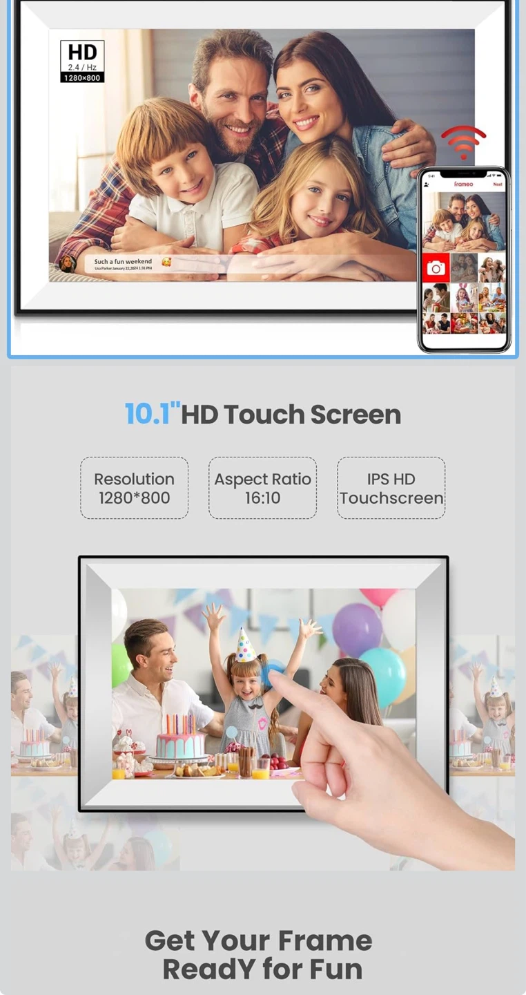 Frameo 10.1" Digital Photo Frame